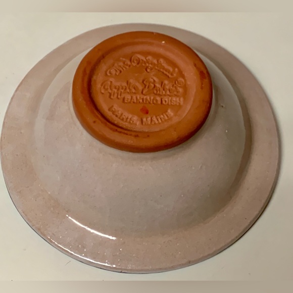 Vintage Unused Glazed Clay Pottery ORIGINAL APPLE BAKER - Picture 8 of 15